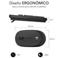 Teclado y Ratón Inalámbrico Subblim Combo Business CSSW10 Negro