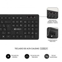 Teclado y Ratón Inalámbrico Subblim Combo Business CSSW10 Negro