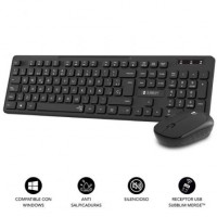 Teclado y Ratón Inalámbrico Subblim Combo Business CSSW10 Negro