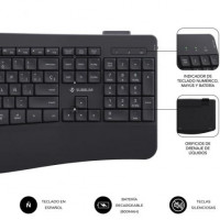 Teclado y Ratón Inalámbrico Subblim Combo Dual Office Prowave/ Negro