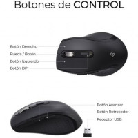 Teclado y Ratón Inalámbrico Subblim Combo Dual Office Prowave/ Negro