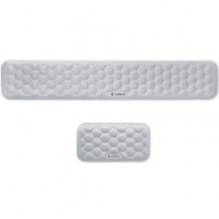 Pack de 2 Reposamuñecas Subblim Ergo AirPadding/ Plateadas
