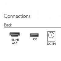 Barra de Sonido con Bluetooth Philips TAB4000/10/ 60W/ 2.0/ Negra