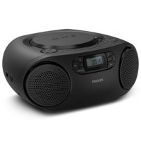 Radio CD Philips TAZ2000B/ 3W RMS/ con Cable/ con Pilas/ Negra