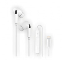 Auriculares Tech One Tech earTECH HOP TEC1202/ con Micrófono/ Lightning/ Blancos