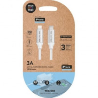 Cable Lightning Tech One Tech TEC2203 Lightning Macho - USB Tipo-C Macho 1m branco