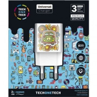 CARGADOR DOBLE TECH ONE TECH GREEN CHAMPER 2.4A ALTO RENDIMIENTO TEC2503 CARGADOR DOBLE TECH ONE TECH GREEN CHAMPER 2.4A ALTO RENDIMIENTO TEC2503