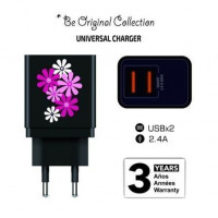 CARGADOR DOBLE TECH ONE TECH BLACK FLOWER POWER 2.4A ALTO RENDIMIENTO TEC2601 CARGADOR DOBLE TECH ONE TECH BLACK FLOWER POWER 2.4A ALTO RENDIMIENTO TEC2601