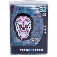 TECH ONE TECH Calavera Pinky 32 Gb USB 2.0
