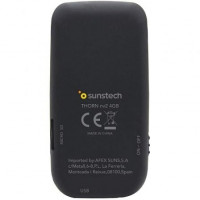 Leitor MP4 Sunstech Thorn 4GB Tela  1.8 Radio FM Preto