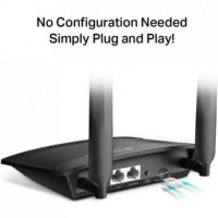 ROUTER INALÁMBRICO 4G TP-LINK TL-MR100 - 2.4GHZ - 300MBPS - 1*LAN - 1*LANWAN - 1*MICRO SIM - 2 ANTENAS 4G LTE EXTERNAS