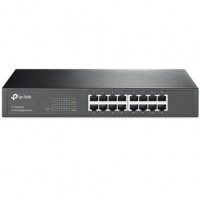SWITCH TP-LINK TL-SG1016D - 16 PUERTOS 101001000 - DETECCION AUTOMATICA MDIMDIX - SWITCHING 32GBPS - INCLUYE ADAPTADORES PARA RACK