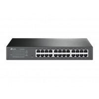 SWITCH TP-LINK TL-SG1024DE - 24 PUERTOS RJ45 101001000MBPS NEGOCIACIÓN AUTOMATICA - MONITOREO EN RED - MDIMDIX - VLAN -  PLUG AND PLAY