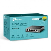 SWITCH EASY SMART TP-LINK TL-SG105E - 5*PUERTOS RJ45 101001000 - MDIMDIX AUTOMÁTICO - SIN VENTILADOR - CARCASA METALICA - PLUG AND PLAY