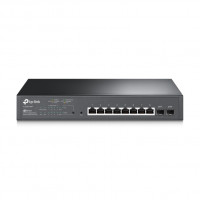 SWITCH SMART GIGABIT JETSTREAM TP-LINK TL-SG2210MP - 10 PUERTOS (8 PUERTOS RJ45 POE+ + 2 RANURAS SFP - POE TOTAL 150W - QOS L2L3L4