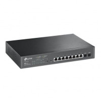 SWITCH SMART GIGABIT JETSTREAM TP-LINK TL-SG2210MP - 10 PUERTOS (8 PUERTOS RJ45 POE+ + 2 RANURAS SFP - POE TOTAL 150W - QOS L2L3L4