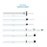 Tooq Fonte alimentação TQAPOLO-500SP 500W PFC
