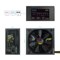 Fuente de Alimentación Tooq TQAPOLO-650SP 650W Ventilador 14cm