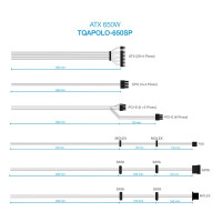 Fuente de Alimentación Tooq TQAPOLO-650SP 650W Ventilador 14cm