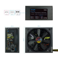 Fonte de alimentação Tooq TQAPOLO-700SP 700W Ventilador 14cm