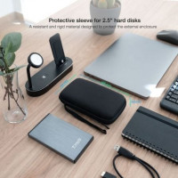 Funda para Disco Externo de 2.5 TooQ TQBC-E2503B Negro