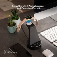 Tooq Base carga Inalamb. Apple Watch+ Smartph/Ipho