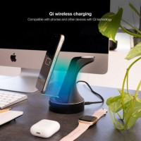 Tooq Base carga Inalamb. Apple Watch+ Smartph/Ipho