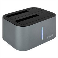 Tooq TQDS-805G Dock Station Doble Bahía HDD Cinza 