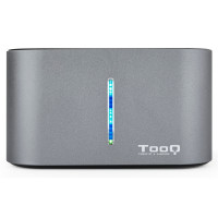 Tooq TQDS-805G Dock Station Doble Bahía HDD Cinza 