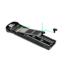 Caja Externa para Disco SSD M.2 NVMe TooQ TQE-2201B/ USB 3.1 Gen2/ Sin tornillos