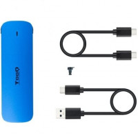Caja Externa para Disco SSD M.2 NVMe TooQ TQE-2201BL/ USB 3.1 Gen2/ Sin tornillos