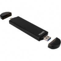 Caja Externa para Disco SSD M.2 NVMe TooQ TQE-2240B/ USB 3.0/ USB Tipo-C 3.2 Gen2
