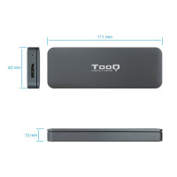 Caixa EXTERNA PARA SSD M.2 NGFF TOOQ USB-C LED Caixa EXTERNA PARA SSD M.2 NGFF TOOQ USB-C LED USB 3.1 CAP HASTA 1TB UASP NO COMP. SSD NVMe PCIe TQE-2281G