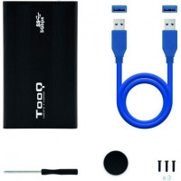 Caixa Disco 2.5 TooQ TQE-2524B USB 3.0 SATA Preto