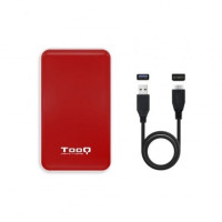 Caixa  Externa para Disco Duro de 2.5 TooQ TQE-2528R USB 3.1 Sin tornillos