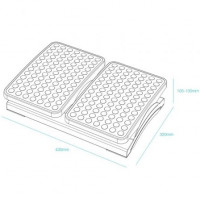 Reposapiés Ajustable/ Inclinable TooQ TQFR0604-B/ 430 x 320 x 105-130 mm