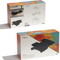 Reposapiés Ajustable/ Inclinable TooQ TQFR0605-B/ 430 x 320 x 105-130 mm