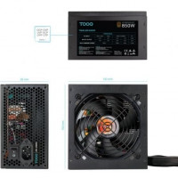 Fuente de Alimentación TooQ TQHELIOS-850SP/ 850W/ Ventilador 12cm/ 80 Plus Bronze