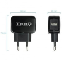 Tooq TQWC-1S01 carregador de pared 1 USB, Preto