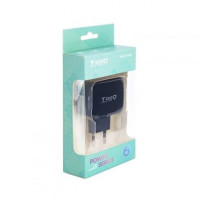 TooQ TQWC-1S02 carregador de pared 2 USB Preto