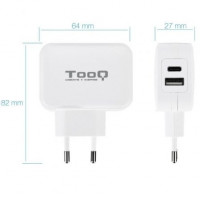 Tooq carregador de pared doble USB-c+ USB A