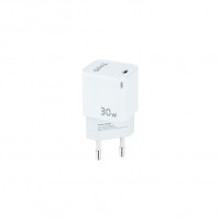 Tooq Cargador pared GAN USB-C/PD 30W, Blanco
