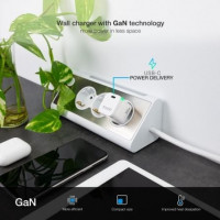 Tooq Cargador pared GAN USB-C/PD 30W, Blanco
