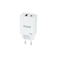 Tooq Cargador pared GAN USB-C/PD+USB-A/QC 45W