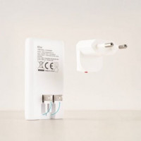 Tooq Cargador pared GAN USB-C/PD + USB-A/QC 65W