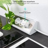 Tooq Cargador de Pared USB-C PD20W, Blanco